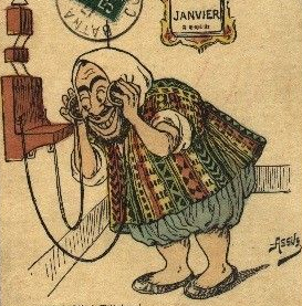 Bonne année Carte Postale par Salomon Assus